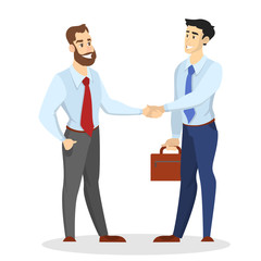 Two people shaking their hands. Business deal