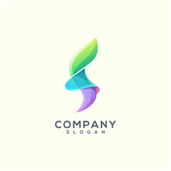 Fototapeta premium letter f logo