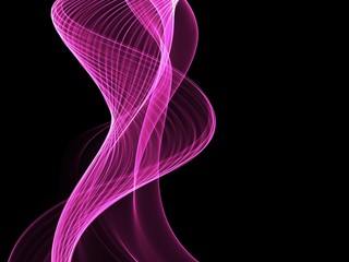 Abstract pink light waves background