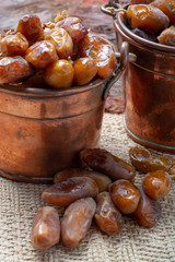 Authentic Tunisian Deglet Nour dried dates with soft honey-like taste