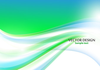 Modern abstract background with bright wavy lines.