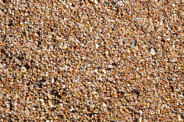 Sand texture on the beach. Natural background.