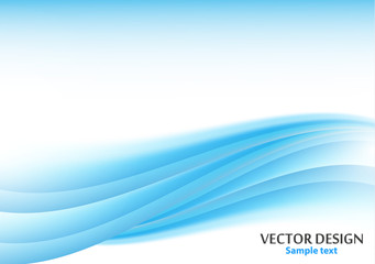 Modern abstract background with bright wavy lines.