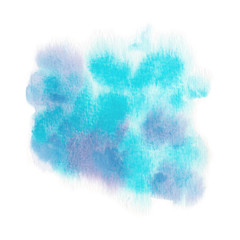 Turquoise Abstract watercolor 