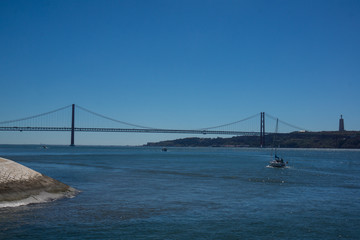 traffic bridge of 25th april