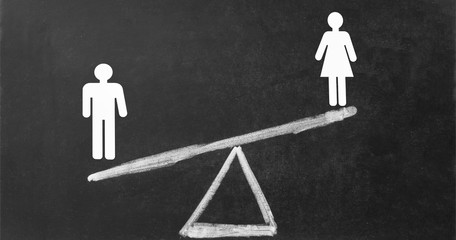 Gehaltsunterschied zwischen Männern und Frauen.
