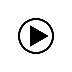 play Icon vector. Play button vector icon