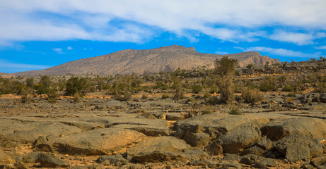 Gebirgslandschaft im Oman