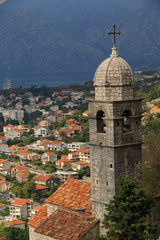 Fototapeta premium Church of Our Lady of Health , Kotor, Bay of Kotor, Boka Kotorska, Montenegro 