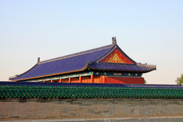 Fototapeta premium Beijing tiantan park construction