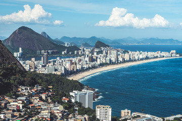 View from Vidigal favela, Rio de Janeiro.
