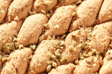 Sweet halva dessert slices