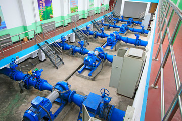 Water supply pump station of mechanical equipment