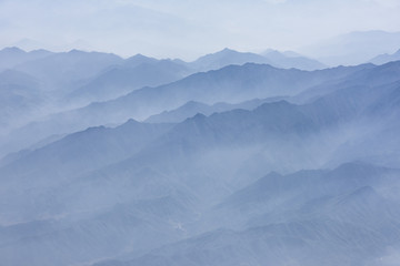 layers of the mountain landscape