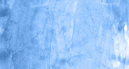 Obraz premium Abstract watercolor background hand-drawn on paper. Volumetric smoke elements. Blue color. For design, web, card, text, decoration, surfaces.