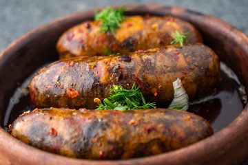kupati homemade sausage traditional Georgian dish