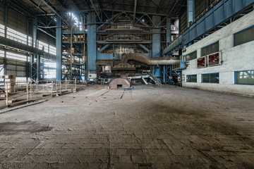 abandoned old industrial steel factory