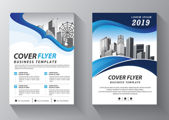 Brochure design, cover modern layout, annual report, poster, flyer in A4 with colorful triangles, geometric shapes for tech, science, market with light background