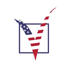 Obraz premium 2020 United States of America Presidential Election banner