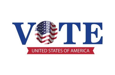 Obraz premium 2020 United States of America Presidential Election banner