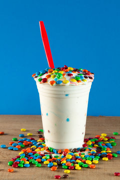 Ice cream blizzard M&Ms refreshing cool relaxing taste good ice cream blizzard