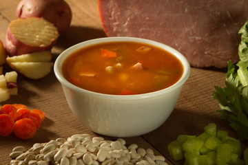 Soup dinner warm vegetables healthy organic 