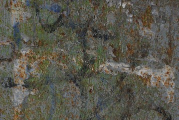 colored dirty metal texture from old rusty iron wall