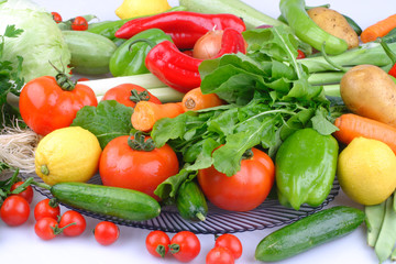 Fototapeta na wymiar Organic, Healthy Edible Vegetables