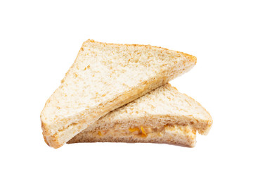 Sandwich bread closeup background