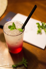 Romantic coctails for two