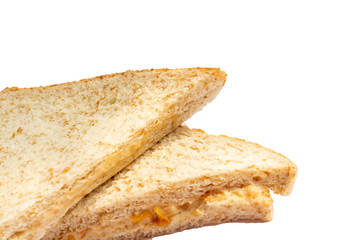 Sandwich bread closeup background