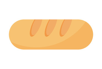 delicious french bread isolated icon