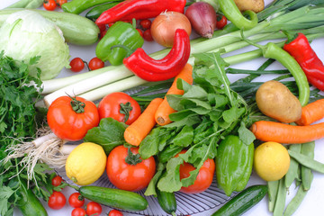 Fototapeta na wymiar Fresh Healthy Edible Vegetables