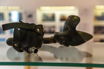 Special mask of an airplane pilot in the war