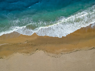 flight over a beach near Ancony Italy