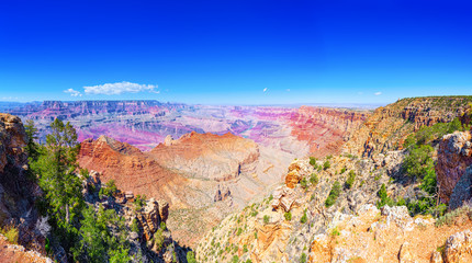 Amazing natural geological formation - Grand Canyon in Arizona, Southern Rim.
