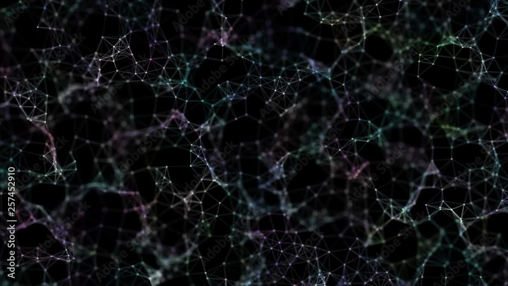 Poster focusing on different layers of the digital web. seamless loop.