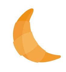 delicious croissant bread isolated icon