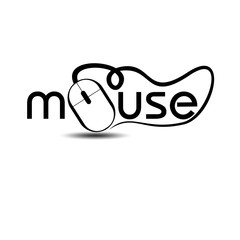 mouse typography concept