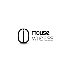 mouse wireless logo concept