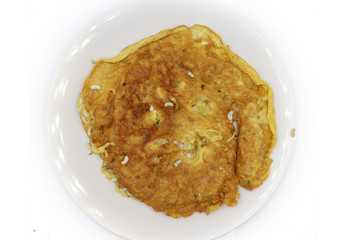 Omelet with Red ant eggs : Red ant eggs are cooked in types of Thai food.