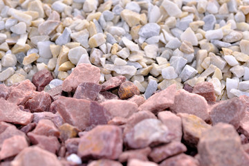 Decorative stone construction crumb