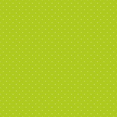 Seamless pattern for textiles and wallpaper - small yellow polka dots on a green background.