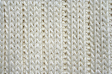 white color knitted wool as background