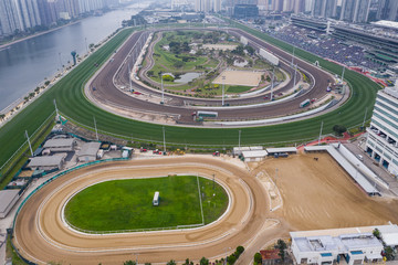 Sha Tin racecourse in Hong Kong