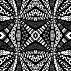 Ethnic motifs kaleidoscope pattern