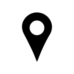Location pin icon. Business card sign