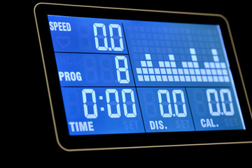 hud interface or technology graphic display on blue background