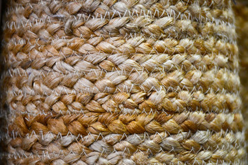 Close-up of handmade basket, weaving of basket texture, Background and wallpaper, macro image.