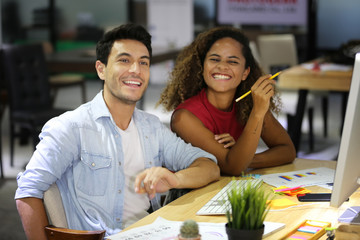 Business team meeting working with new startup project, discussion and analysis data graph report, business market growth on workplace, professional occupation, Partner meetings and collaboration